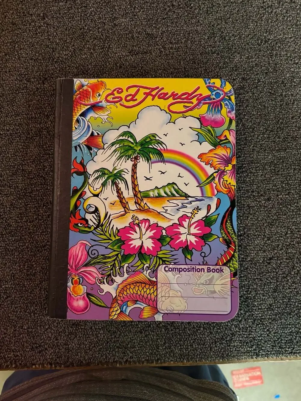 Ed Hardy x Lisa Frank Tropical Island Composition Book